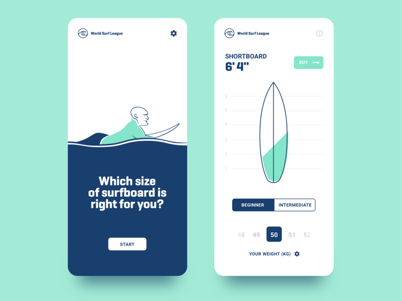 Surf project for newbies design illustration interaction interaction design ios app minimalist surf surfing ui visual design