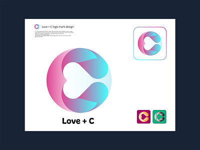 Love + C Logo Design c logo company logo creative logo graphic design logo logo design love logo lovec modern logo rafikhassan87