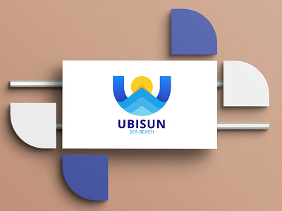 Company (UBISUN) Logo Design company logo creative logo design graphic design logo logo design modern logo rafikhassan87 sunset logo u logo ubisun logo