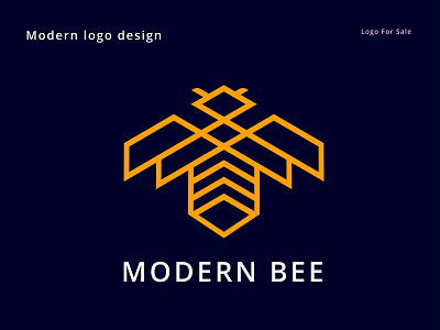 Modern Bee Logo Design bee logo company logo creative logo design graphic design logo logo design modern bee modern logo modern logo design rafikhassan87