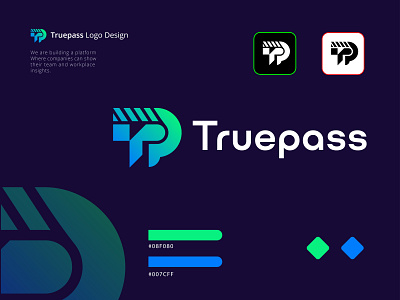 True Pass Logo design