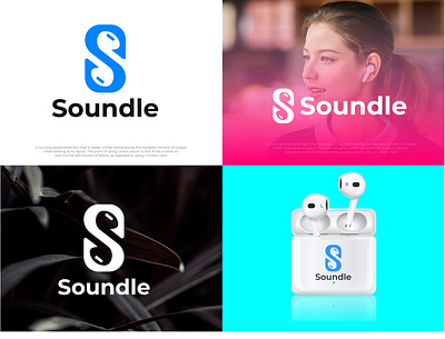 Soundle (Music) Logo Design company logo creative logo creative logo design graphic design logo design modern logo modern logo design music logo soundle logo unique logo design