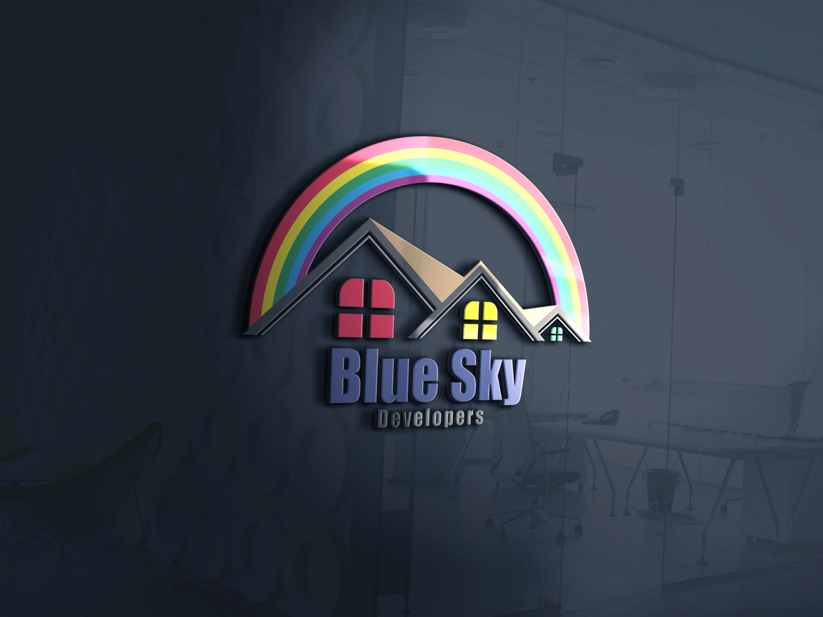 Blue Sky (Real Estate Logo) by Shazaib SanaUllah on Dribbble