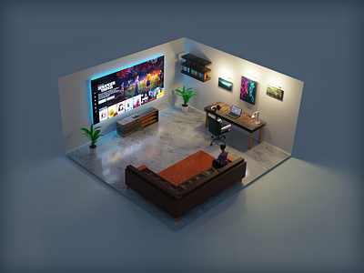 Minimalistic Room 3d blender minimalism room