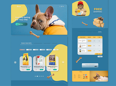 Store for pets app branding design figma illustration invite logo ui ux vector