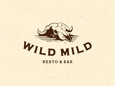 Wild Mild Resto & Bar branding design graphic design illustration logo vector western
