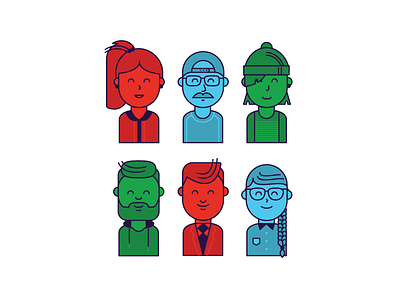 Illustrated Characters character character design illustration line vector