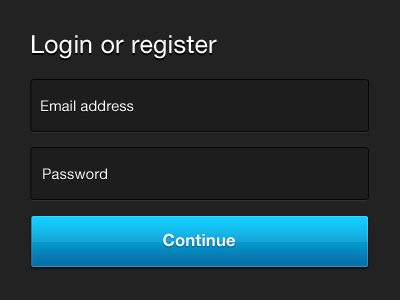 Updated: Login or Register PSD Freebie blue clean dark form freebie login psd register