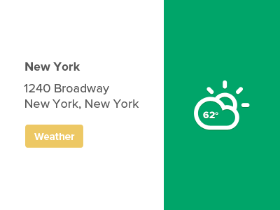 Weather Widget climacons proxima nova ui user interface web web app widget