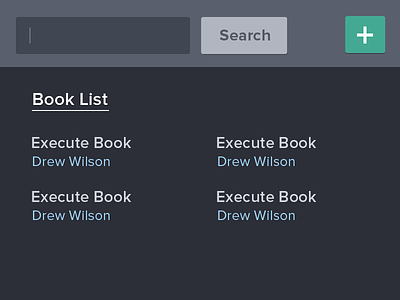 Book List 2x book interface list retina ui user interface ux widget