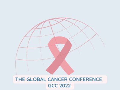 The Global Cancer Conference 2022 (sample) graphic design logo