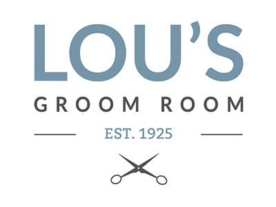 Lou's Groom Room Logo brand design logo lous groom room matt hodin