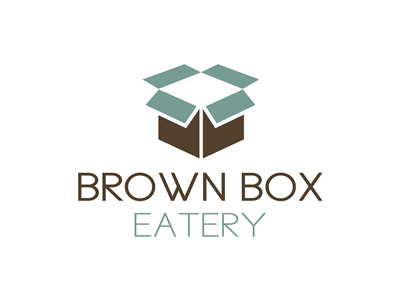 Brown Box Eatery Logo by Matt Hodin branding brown box eatery design logo matt hodin