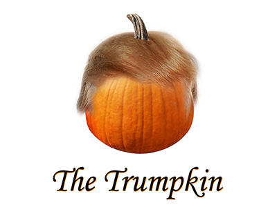 Trumpkin (I made this in 2012) election halloween pumpkin trump trumpkin