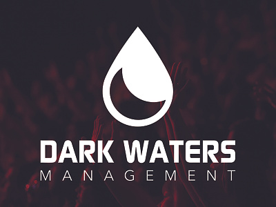 Dark Waters Management Logo Design ar dark dwm management matt hodin music pr waters