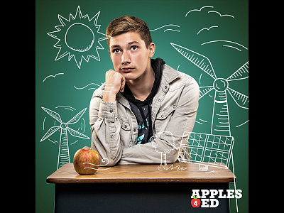 USApple's Apples4Ed Campaign Illustrations brand design graphic design illustration matt hodin matt hodin design