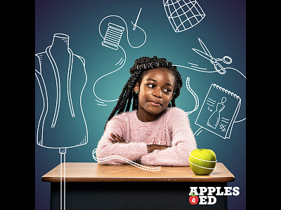 USApple's Apples4Ed Campaign Illustrations brand design graphic design illustration matt hodin matt hodin design