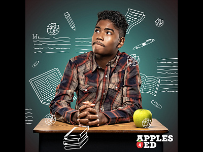 USApple's Apples4Ed Campaign Illustrations