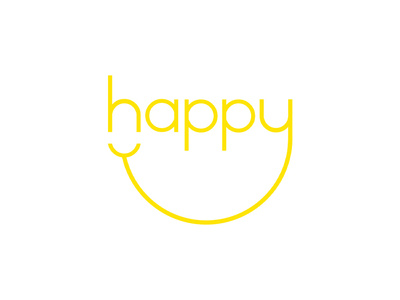 Happy – Expressive Typography Mark