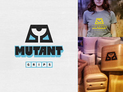 Mutant Grips Logo branding design logo typography