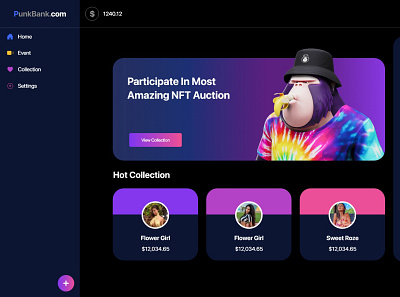 NFTBank cool darkmode design nft