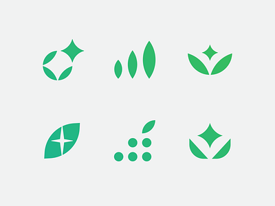 Keep It Positive, I (Logos for Sale) branding finances financial geometric gradient green grow growth leaf logo logo design mark minimal money star