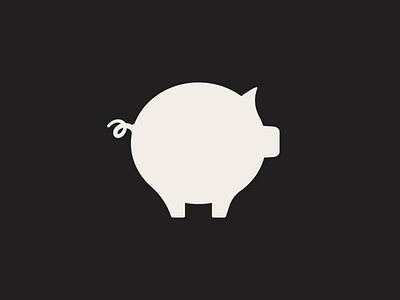 Little Piggy branding geometric logo logo design mark pig piggy round