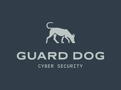 Guard Dog - 30 Days of Logos branding cyber security dog dogs flat guard dog logo logo design minimal sniff
