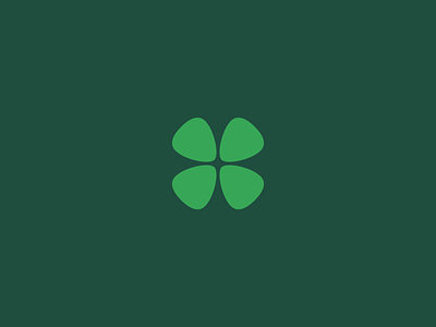 Shamrock / Guitar Picks branding clover green guitar pick irish logo logo mark lucky minimal pick shamrock simple