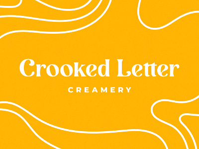 Crooked Letter Creamery branding creamery ice cream ice cream cone logo logo design serif sweets typography wordmark