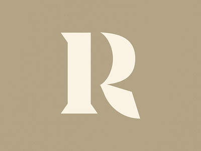 R blackletter branding chisel letter logo logo design minimal r sharp typography