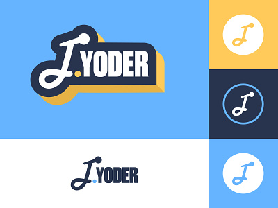 Jay Yoder Comedy, II badge branding comedian comedy j logo logo design microphone standup typography