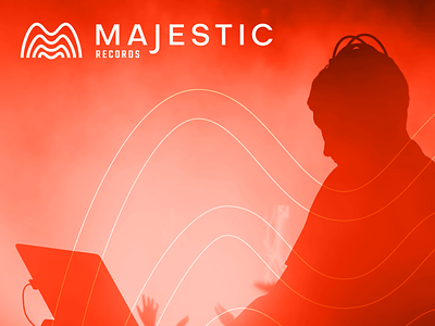 Majestic Records, Final branding dj edm logo logo mark m mark minimal music sound sound waves