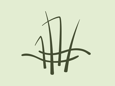 River Reeds branding green logo logo design mark minimal nature organic plant reed reeds river