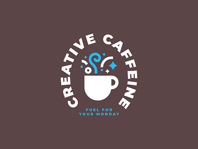 Creative Caffeine caffeine coffee creative logo