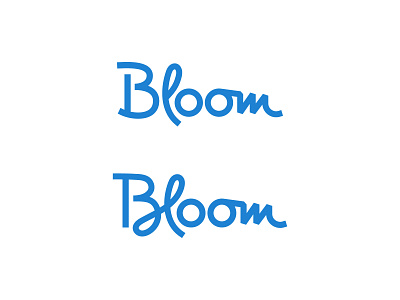 Bloom | Script b bloom lettering script