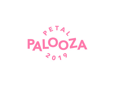 Petalpalooza I cherry blossom event logo pink spring