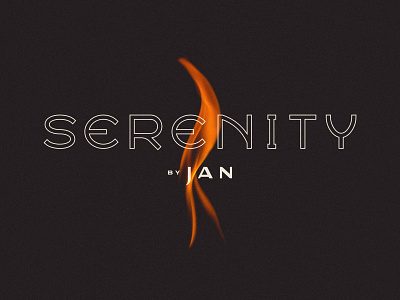 Serenity by Jan – Boob Tube Brands, vol. 4 candle custom lettering custom type fire label logo packaging serenity the office type