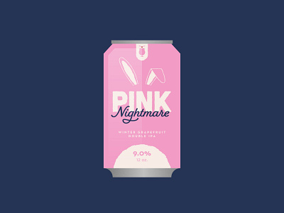 Holiday Cheers, II beer beer label bunny christmas story label movie packaging pink