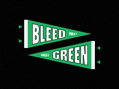 Bleed Green Pennant