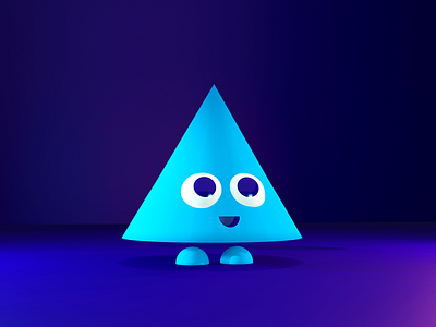 Q-librium 3d art 3d artist avatar blender blender3d blue character cute design illustration