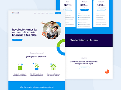 Inverkids web design finance kids kids app ui uidesign uxdesign web design website