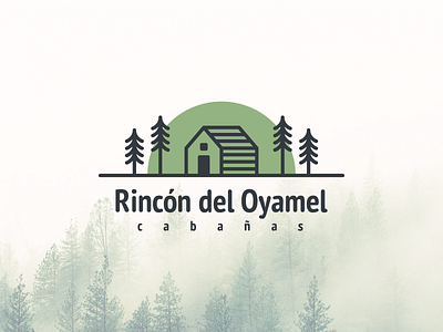 Rincón del Oyamel branding cabin graphic design logo nature tree