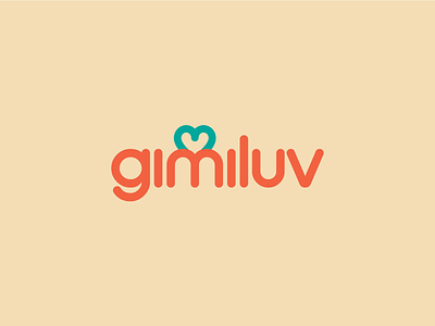 Gimiluv logo branding girly give me love graphic design logo love sex