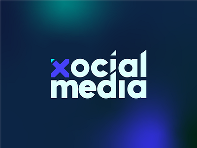 Xocial Media agency branding design graphic design logo marketing socialmedia vector
