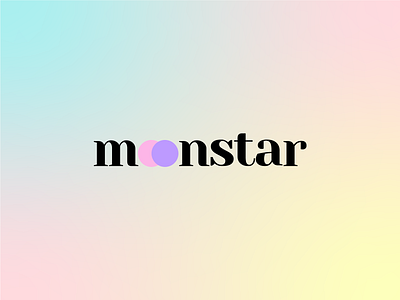 Moonstar logo brand branding cute design girls graphic design jewelry logo pink