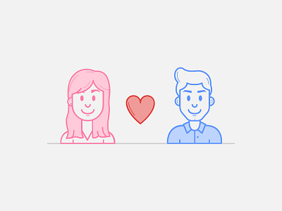 Designers Couple avatar character couple designers icon illustration love