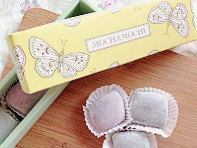 Mochamochi Spring Box Collection box cake girl logo mochi packaging spring
