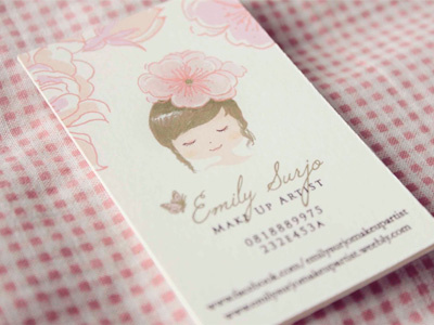 Emily's Name Card illustration name card