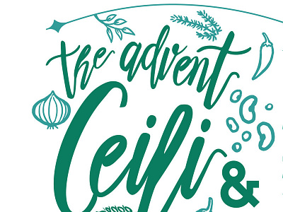 Advent Ceili & Chili Cook-Off Apron Design advent